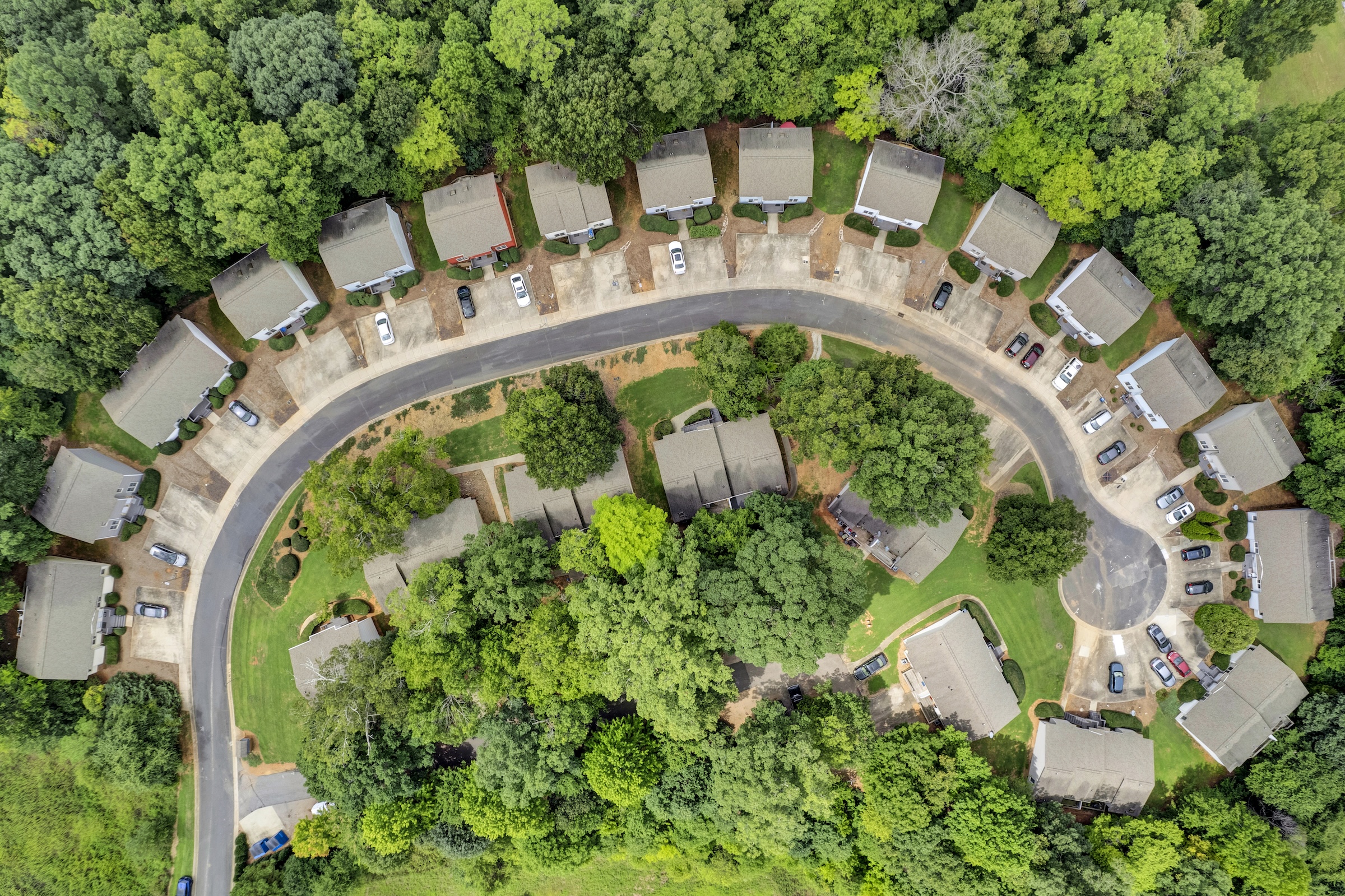 Aerial view of Oak Ridge Apartments