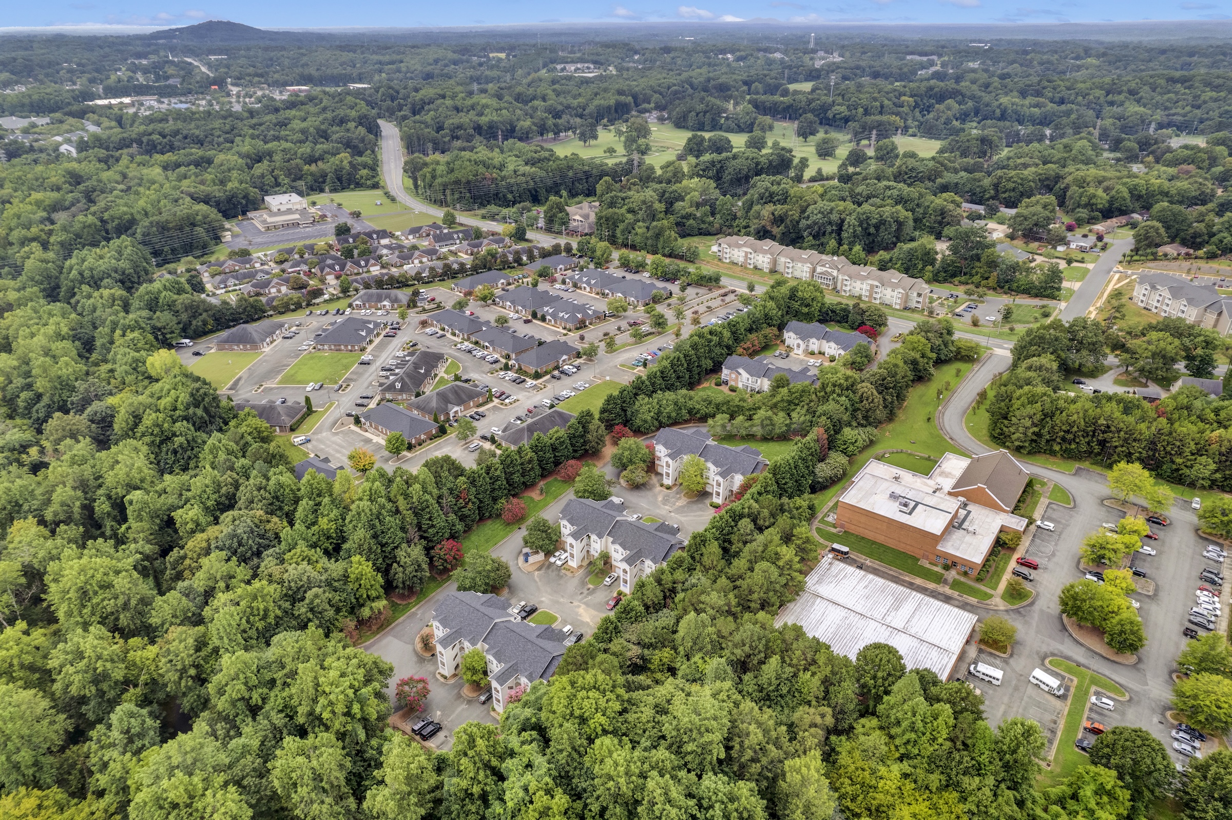 Aerial view of Village of Moss Creek