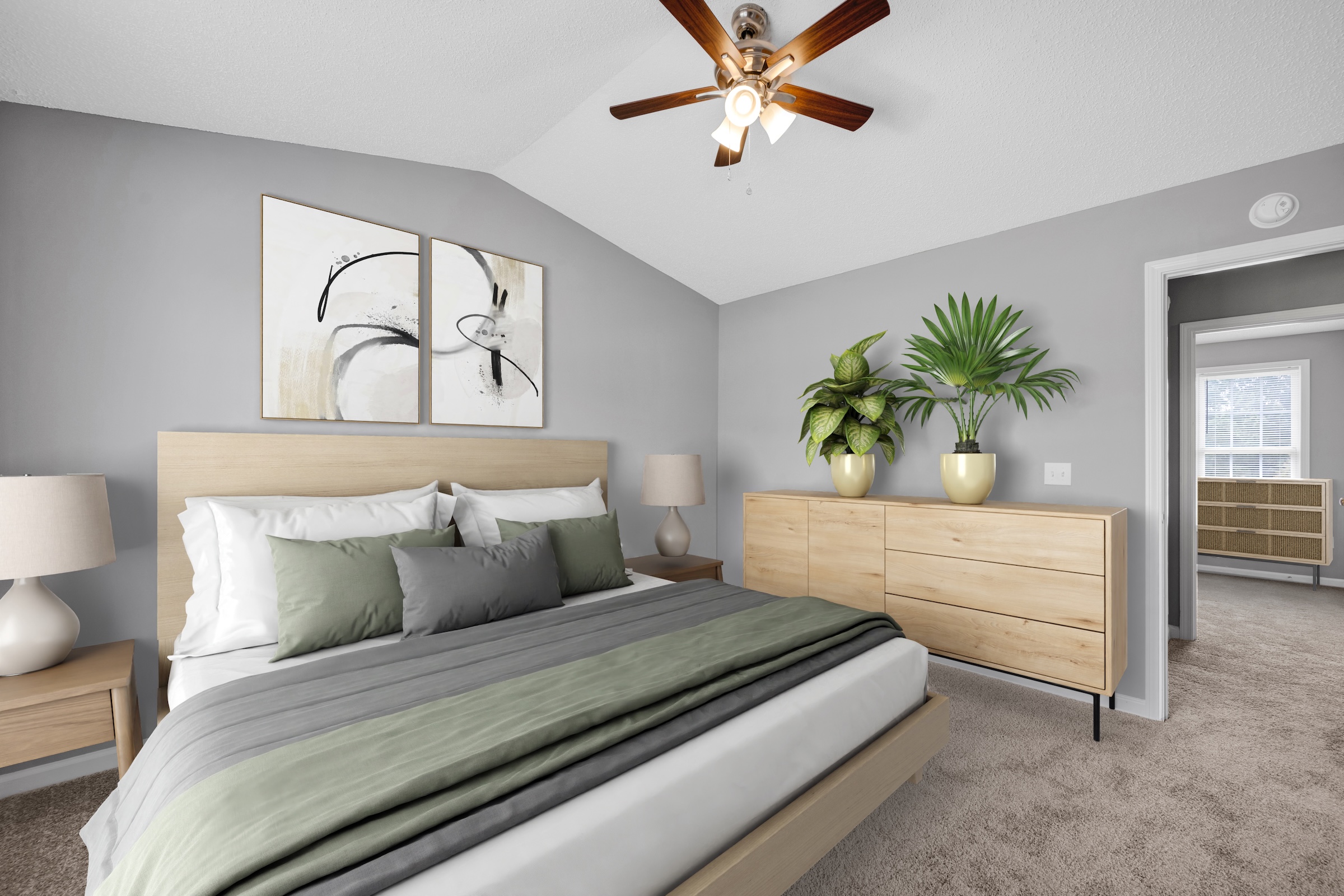 Bedroom in White Oak Apartments